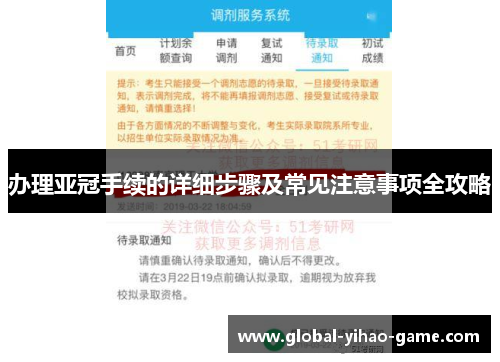 办理亚冠手续的详细步骤及常见注意事项全攻略