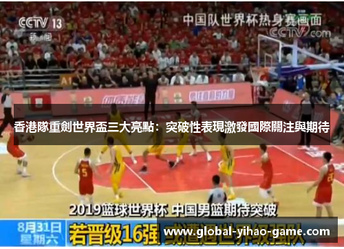 香港隊重劍世界盃三大亮點：突破性表現激發國際關注與期待